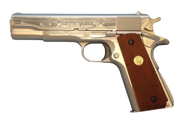 Colt Government Model MKIV/Series 80 Nickel Finish image